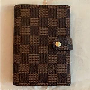 Louis Vuitton Small (PM) Damier Ebene Agenda